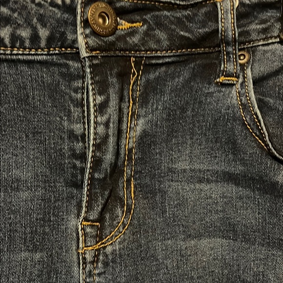 Highway Jeans Blue Ankle Cropped Distressed Denim - Picture 3 of 14